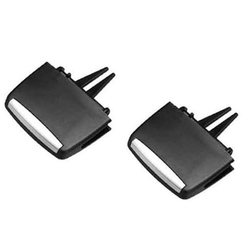 BTFWM Vorne Hinten Klimaanlage A/C Vent Grille Slider Clip Auto A/C Outlet Tab Clip, for, X5 X6 E70 E71 Lüftungsclip(BLACK 2pcs Front) von BTFWM