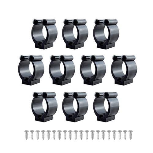 BTGHPI 10 Stück Angelruten-Clips, Billard-Queue-Clip, Halter, Snooker-Queue-Positionierungs-Clips, Angelruten-Aufbewahrungs-Clips von BTGHPI