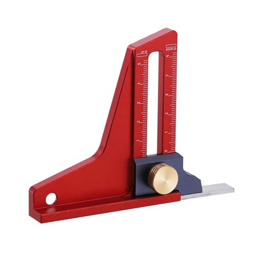 Startseite Holzbearbeitung Aluminium Tiefenmesslineal Magnetisches Höhenmessgerät Werkzeug Holzbearbeitung Aluminium Höhenlineal Typ 2 von BTGHPI