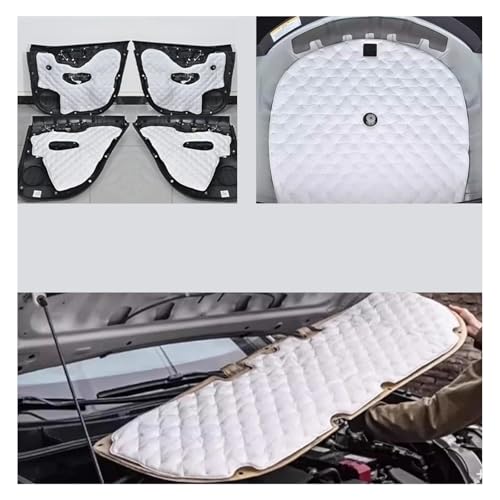 Motorhaubendämmung Für Toyota Für RAV4 2020-2024 Zubehör Auto Motorhaube Türen Baumwolle Schallschutz Pad Kofferraum Schalldichte Baumwollmatte Auto Wärmedämmung Baumwolle(All 6Pcs) von BTHMGBAE