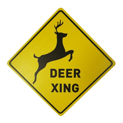 BTHUKO Schild "Deer Xing" Crossing, Aluminium, 30,5 x 30,5 cm BTHUKO Schild "Deer Xing" Crossing, Aluminium, 30,5 x 30,5 cm von BTHUKO