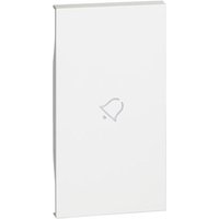 Abdeckung Bticino Living Now mit symbol glocke 2M weiss KW01M2D von BTICINO