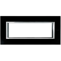 Axolute Teller 6 Module Glas Schwarz Nacht HA4806VNN - Bticino von BTICINO