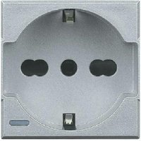 Bticino - axolute 2 pol + erde schuko steckdose hellgrau hc4140/16 Bticino - axolute 2 pol + erde schuko steckdose hellgrau hc4140/16 von BTICINO