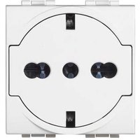 Bticino - N4140 / 16F flat Buchse Standard Deutsch Italienisch Schuko Livino Light weiß Bticino - N4140 / 16F flat Buchse Standard Deutsch Italienisch Schuko Livino Light weiß von BTICINO