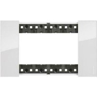 Bticino - Living now plack 4 module in bimateric plastic color ghiaccio ka4804dw von BTICINO
