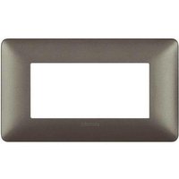 Bticino - matix platte 4 module farbe eisen am4804mir von BTICINO