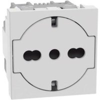 Matixgo flachsteckdose 2p+e 16a 2 module weiß - jw4140a16f - Bticino von BTICINO