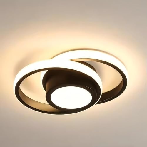 BTLINK 24W LED Deckenleuchte 32cm Schwarz Deckenlampe Quadratisch 4000k Neutralweiß Energieeffizient Lamp für Balkon Flur Küche Schlafzimmer (schwarz, 30CM) BTLINK 24W LED Deckenleuchte 32cm Schwarz Deckenlampe Quadratisch 4000k Neutralweiß Energieeffizient Lamp für Balkon Flur Küche Schlafzimmer (schwarz, 30CM) von BTLINK