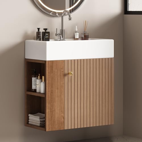 BTM Badezimmermöbel Waschbecken mit Waschtischunterschrank 55 cm, hängend weiß, Kleine Gästebadmöbel BTM Badezimmermöbel Waschbecken mit Waschtischunterschrank 55 cm, hängend weiß, Kleine Gästebadmöbel von BTM