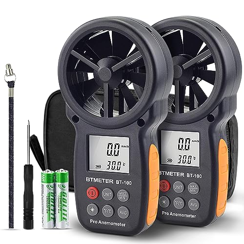 BTMETER BT-100 Handheld Anemometer Digital Wind Speed Meter Gauge for HVAC Tester Air Flow Velocity, Wind Chill, 14℉-113℉ Wind Temperature BTMETER BT-100 Handheld Anemometer Digital Wind Speed Meter Gauge for HVAC Tester Air Flow Velocity, Wind Chill, 14℉-113℉ Wind Temperature von BTMETER