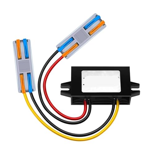 20–90 V auf 12 V Netzteil-Konverter, Gleichstrom, Spannungsregler, 24 V, 36 V, 48 V, 60 V, 72 V auf 12 V, mit Schnellanschluss (1 A ABS-Platisc S) von BTMFGVWLB