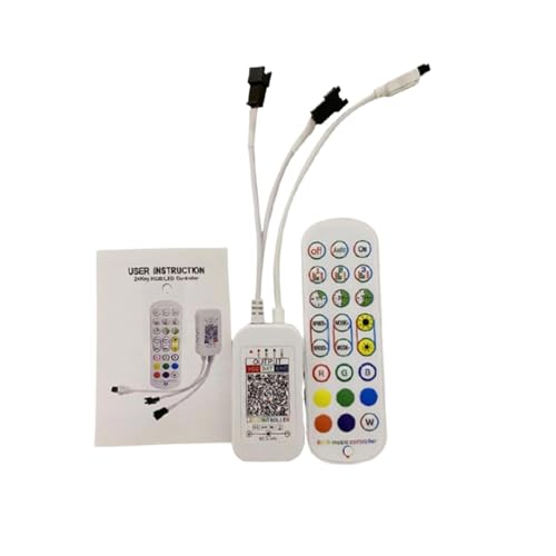 DC5V-24V LED Controller IR 24-Key Fernbedienung Passend für WS2812 WS2811 1903 LED Lichtleiste von BTMFGVWLB