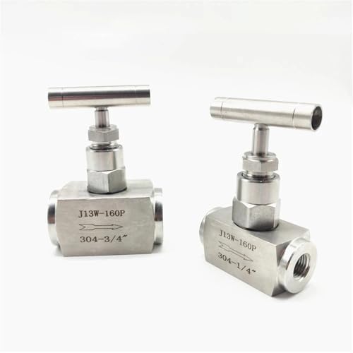 Hochdruck-Absperrnadelventil, Kran-Durchflussregelung (1/4 Zoll, 3/4 Zoll, 1/4 Zoll, 2,5 cm Innengewinde, 304 Edelstahl, SS316_BSP) von BTMFGVWLB
