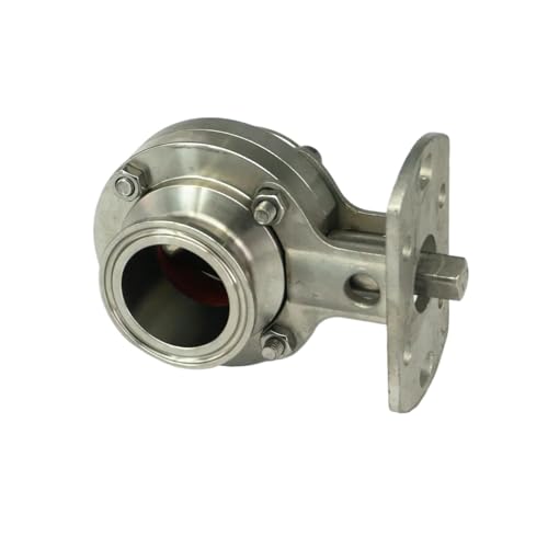 Tri Clamp 1,5 "2" 304 Edelstahl Ferrule Schmetterling Ventil Ohne Antrieb(19x50.5mm) von BTMFGVWLB