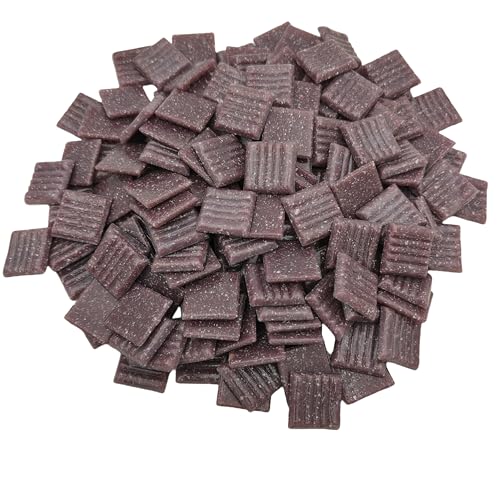 500 g Quarz-Mosaikfliesen, 2 cm, mehrfarbige Mosaiksteine, für Heimwerker, Handwerk, Hobby, Kunst, Heimdekoration, Wanddekoration (lila) von BTMIEY