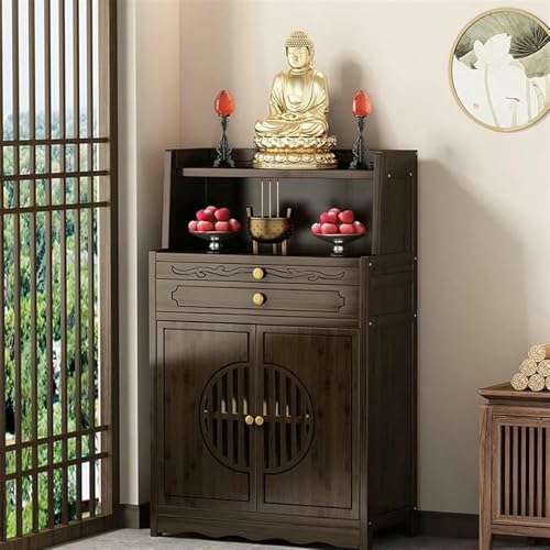 BTOIASYHF Altartisch mit Stauraum - Meditationstisch aus Massivholz für Zuhause, Veranda oder Schrein - Chinesisches Schrankdesign BTOIASYHF Altartisch mit Stauraum - Meditationstisch aus Massivholz für Zuhause, Veranda oder Schrein - Chinesisches Schrankdesign von BTOIASYHF