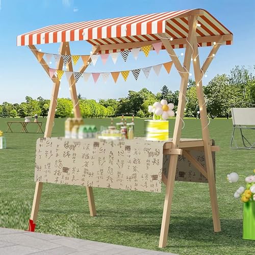 BTOIASYHF Faltbares Leichter Hölzerne Lebensmittelwagen - Tragbarer Marktstand Mit Markisen, Einfacher Montage Mobiler Business Cart Für Blumen, Geschenke, Eiscreme BTOIASYHF Faltbares Leichter Hölzerne Lebensmittelwagen - Tragbarer Marktstand Mit Markisen, Einfacher Montage Mobiler Business Cart Für Blumen, Geschenke, Eiscreme von BTOIASYHF