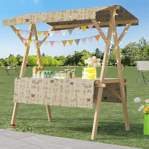 BTOIASYHF Klappbarer Holz Street Food Cart - Leichtgewicht Mobile Vendor Stall Für Landwirte Markt & Einzelhandel Kioske, Einfache Montage, Tragbarer Display Stand BTOIASYHF Klappbarer Holz Street Food Cart - Leichtgewicht Mobile Vendor Stall Für Landwirte Markt & Einzelhandel Kioske, Einfache Montage, Tragbarer Display Stand von BTOIASYHF