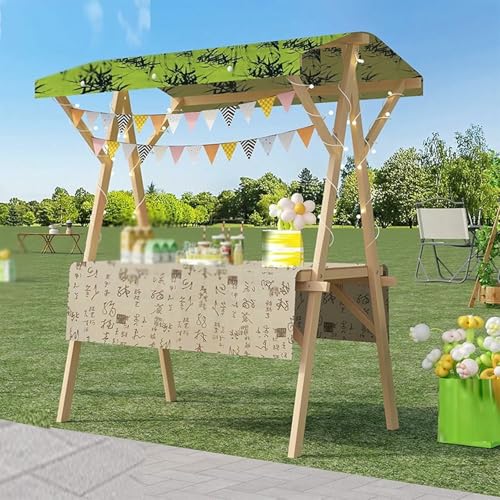 BTOIASYHF Klappbarer Holz Street Food Cart - Leichtgewicht Mobile Vendor Stall Für Landwirte Markt & Einzelhandel Kioske, Einfache Montage, Tragbarer Display Stand BTOIASYHF Klappbarer Holz Street Food Cart - Leichtgewicht Mobile Vendor Stall Für Landwirte Markt & Einzelhandel Kioske, Einfache Montage, Tragbarer Display Stand von BTOIASYHF