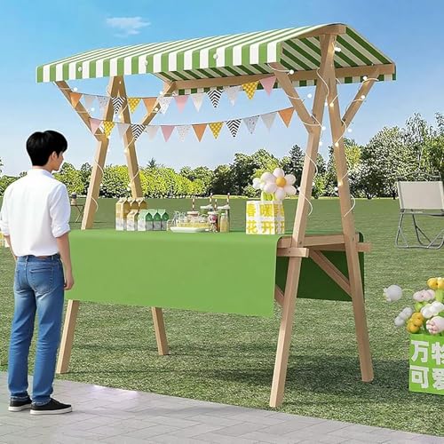 BTOIASYHF Leichter Lebensmittelwagen Für Unternehmen, Zusammenklappbarer Stall Kiosk Für Landwirte Markt, Snack & Dessert/Eiswagen BTOIASYHF Leichter Lebensmittelwagen Für Unternehmen, Zusammenklappbarer Stall Kiosk Für Landwirte Markt, Snack & Dessert/Eiswagen von BTOIASYHF