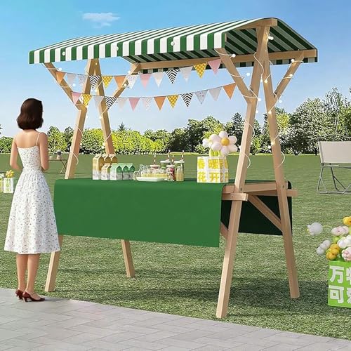 BTOIASYHF Leichter Lebensmittelwagen Für Unternehmen, Zusammenklappbarer Stall Kiosk Für Landwirte Markt, Snack & Dessert/Eiswagen von BTOIASYHF
