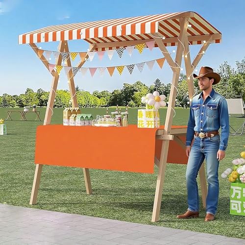 BTOIASYHF Leichter Lebensmittelwagen Für Unternehmen, Zusammenklappbarer Stall Kiosk Für Landwirte Markt, Snack & Dessert/Eiswagen von BTOIASYHF