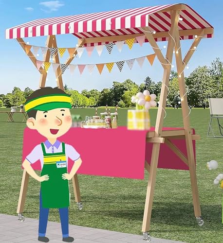 BTOIASYHF Outdoor Holz Nahrungsmittel Display Stand - Mobile Straße Warenkorb Für Camping, Markt Vending & County Messen, Falten Pushcart BTOIASYHF Outdoor Holz Nahrungsmittel Display Stand - Mobile Straße Warenkorb Für Camping, Markt Vending & County Messen, Falten Pushcart von BTOIASYHF