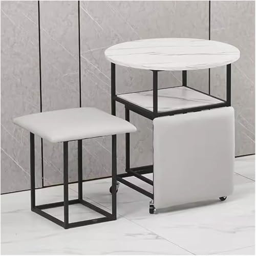 BTOIASYHF Sitz Würfel 5 In 1 Mit Rädern Und Couchtisch, Stapelbares Sofa Stuhl Hocker Nesting Osmanischer Hocker Beweglicher Fußhockel Dressing Stuhl Für Wohnzimmer von BTOIASYHF