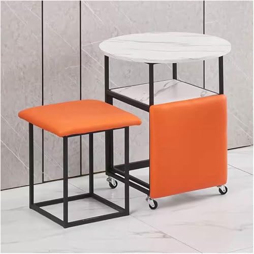 BTOIASYHF Sitz Würfel 5 In 1 Mit Rädern Und Couchtisch, Stapelbares Sofa Stuhl Hocker Nesting Osmanischer Hocker Beweglicher Fußhockel Dressing Stuhl Für Wohnzimmer von BTOIASYHF