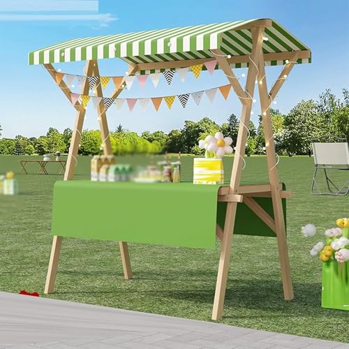 BTOIASYHF Tragbarer Lebensmittelwagen Mit Dachboden - Klappbarer Holz Ständ Für Straßenmärkte, Messen Und Messen - Obst & Blumen Display Stand BTOIASYHF Tragbarer Lebensmittelwagen Mit Dachboden - Klappbarer Holz Ständ Für Straßenmärkte, Messen Und Messen - Obst & Blumen Display Stand von BTOIASYHF