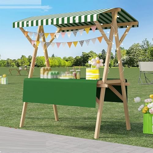 BTOIASYHF Tragbarer Lebensmittelwagen Mit Dachboden - Klappbarer Holz Ständ Für Straßenmärkte, Messen Und Messen - Obst & Blumen Display Stand BTOIASYHF Tragbarer Lebensmittelwagen Mit Dachboden - Klappbarer Holz Ständ Für Straßenmärkte, Messen Und Messen - Obst & Blumen Display Stand von BTOIASYHF