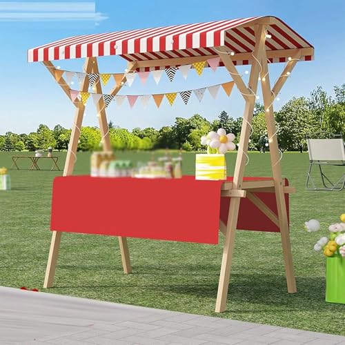 BTOIASYHF Tragbarer Lebensmittelwagen Mit Dachboden - Klappbarer Holz Ständ Für Straßenmärkte, Messen Und Messen - Obst & Blumen Display Stand BTOIASYHF Tragbarer Lebensmittelwagen Mit Dachboden - Klappbarer Holz Ständ Für Straßenmärkte, Messen Und Messen - Obst & Blumen Display Stand von BTOIASYHF