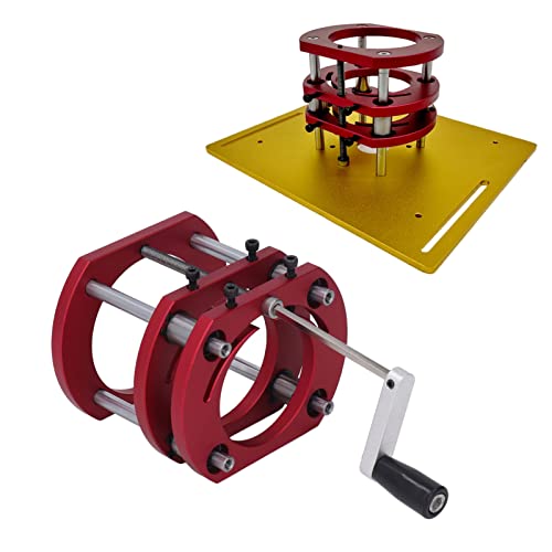 BTOSEP Aufzug Basis Aluminium Edelstahl 4 Kiefer Klemme BTOSEP Tabelle Hebesystem Basis 4 Kiefer Klemmung Starker Grip Bequeme Bedienung Schnelle Installation Griff Heben von BTOSEP