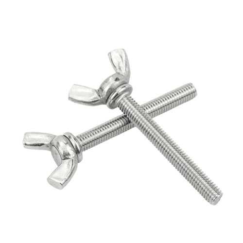 1–5 Stück Schmetterlingsschrauben, Flügelschrauben aus Edelstahl, M3, M4, M5, M6, M8, M10, Rändelschrauben, DIN316(6MM_M4 5PCS) von BTRHKMN