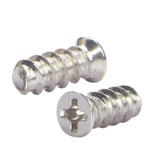 50 Stück PC-Gehäuselüfter-Montageschrauben, Kreuzschlitz-Flachkopf, Cabon-Stahl, Computergehäuse-Lüfterschrauben for Loch 5,0 mm(Nickel-plated 50pcs,M5x14mm) von BTRHKMN