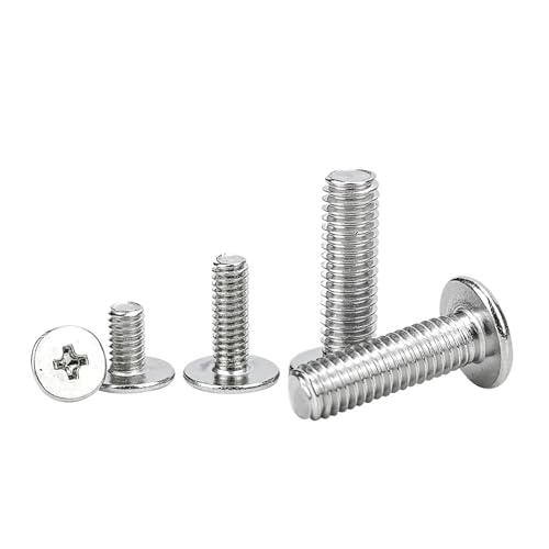 Kreuz Ultradünne Flachkopf-Laptopschraube M2 M3 M4 M5 M6 M8 Edelstahl-Wafer-Kreuzschlitzmaschine(60mm,M8 10pcs) von BTRHKMN