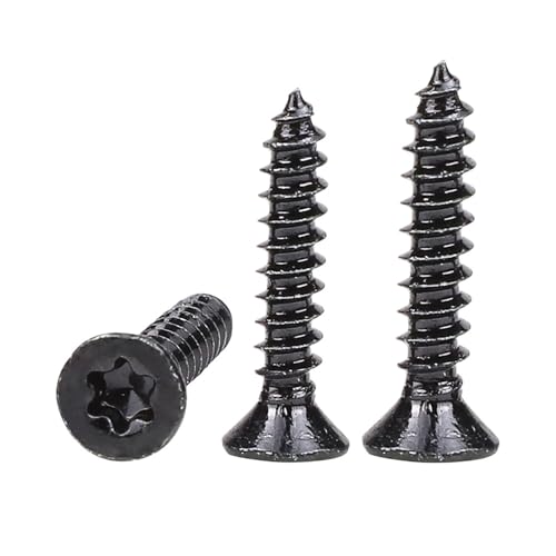 20–50 Stück Torx-Blechschrauben mit flachem Kopf, schwarz beschichtet, Edelstahl 304, M2, M3, M4, M5, Sechskant-Sternantrieb(M3.5x13mm 50pcs) von BTRHKMN