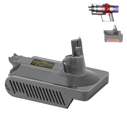 BTRUI V10 Adapter für Einhell 18V System hoher Leistung Akku, umwandelbar für Dyson V10 SV12 Animal Absolute Motorhead Fluffy Akku Staubsauger (nur Adapter) von BTRUI