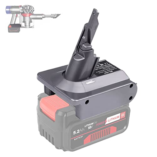 BTRUI V7 Adapter für Einhell 18V Power X Serie Lithium Akku auf für Dyson V7 Animal Fluffy Motorhead Handstaubsauger Vacuum Konverter (Adapter EIN18V7) von BTRUI
