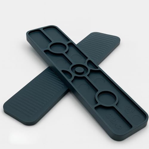 BTS Abstandshalter, Unterlegplatten, Distanzklötze, Verglasungsklötze aus Kunststoff | 100mm x 22mm x 1mm-6mm | Made in Germany | 200 Stück (2 x 22 x 100 mm) von BTS