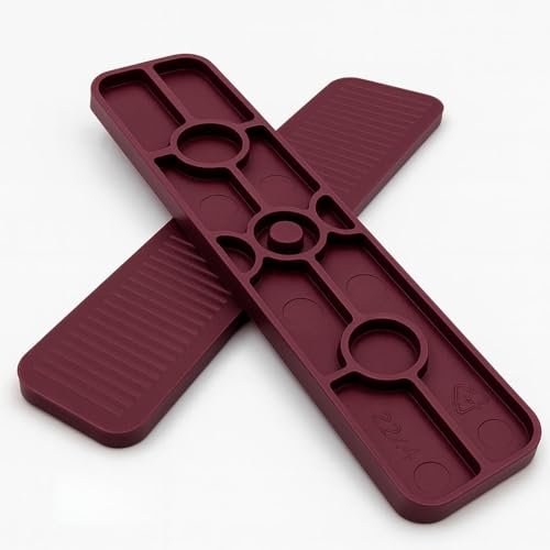 BTS Abstandshalter, Unterlegplatten, Distanzklötze, Verglasungsklötze aus Kunststoff | 100mm x 22mm x 1mm-6mm | Made in Germany | 200 Stück (3 x 22 x 100 mm) von BTS