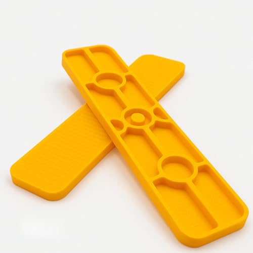 BTS Abstandshalter, Unterlegplatten, Distanzklötze, Verglasungsklötze aus Kunststoff | 100mm x 22mm x 1mm-6mm | Made in Germany | 200 Stück (4 x 22 x 100 mm) von BTS