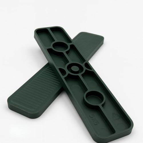BTS Abstandshalter, Unterlegplatten, Distanzklötze, Verglasungsklötze aus Kunststoff | 100mm x 22mm x 1mm-6mm | Made in Germany | 200 Stück (5 x 22 x 100 mm) von BTS