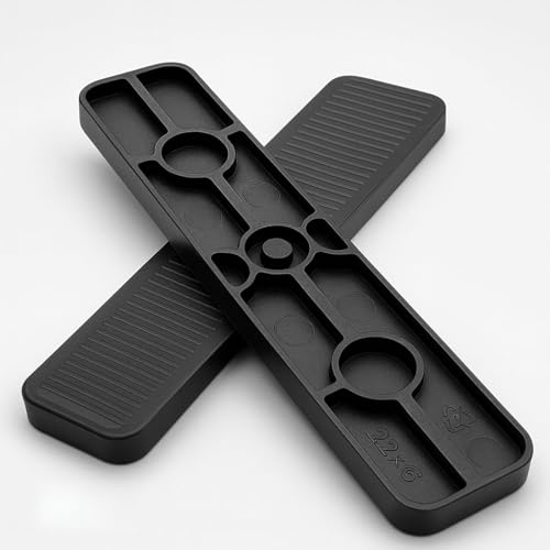BTS Abstandshalter, Unterlegplatten, Distanzklötze, Verglasungsklötze aus Kunststoff | 100mm x 22mm x 1mm-6mm | Made in Germany | 200 Stück (6 x 22 x 100 mm) von BTS