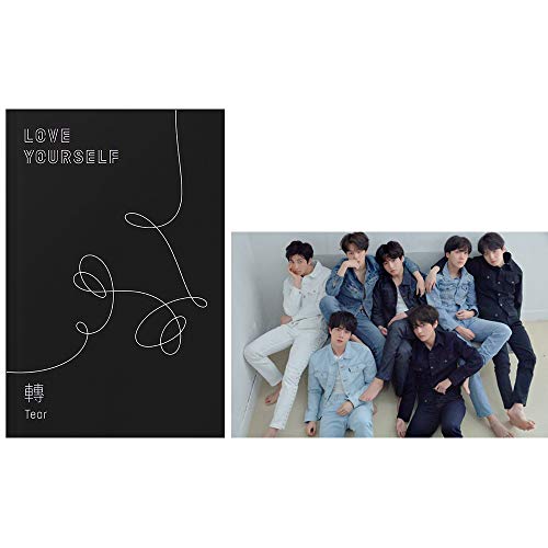 BTS Love Yourself Tear (R Version) 3rd Album Bangtan Boys CD + Poster + Fotobuch + Minibook + Fotokarte + Fotokarte + Geschenk (extra 6 Fotokarten und 1 Doppelseitige Fotokarte) von BTS
