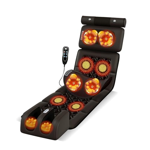 Massagematte Ganzkörpermassage, 190cm Massagematte mit Wärmefunktion, Massageauflage mit 12 Vibrationsmotoren, Massage Auflage für Nacken Schultern Rücken Taille Beine, Abnehmbar Separat Verwendbar Massagematte Ganzkörpermassage, 190cm Massagematte mit Wärmefunktion, Massageauflage mit 12 Vibrationsmotoren, Massage Auflage für Nacken Schultern Rücken Taille Beine, Abnehmbar Separat Verwendbar von BTSAE