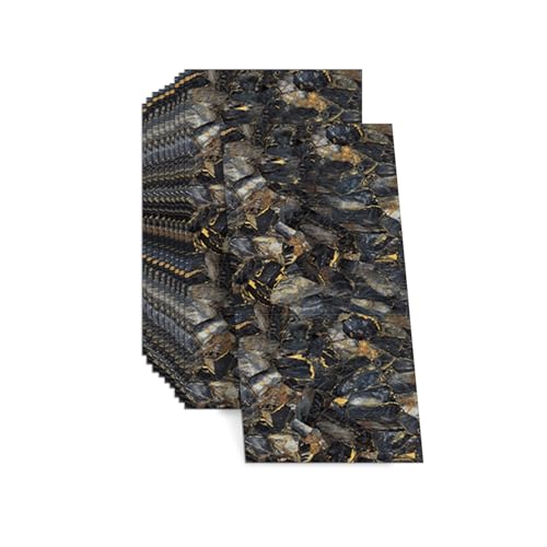 Wandverkleidung Selbstklebend, 10 Stück 60×30cm Fliesenaufkleber, PVC Küchenrückwand, Selbstklebende Wandpaneele, Wasserdicht und ölbeständig Tile Sticker für Küche, Badezimmer (Marmormuster) von BTSAE