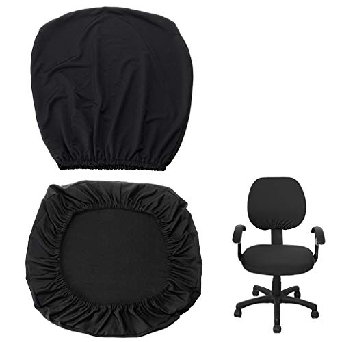 BTSKY widerstandsfähiger, elastischer Sitzbezug für Bürostühle, zweiteiliges Design (Stuhl nicht im Lieferumfang enthalten) von BTSKY