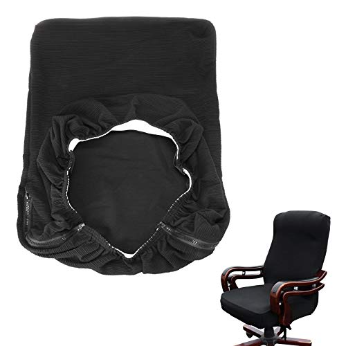 Btsky widerstandsfähiger, elastischer Sitzbezug für Bürostühle (Stuhl nicht im Lieferumfang enthalten), schwarz, M von BTSKY